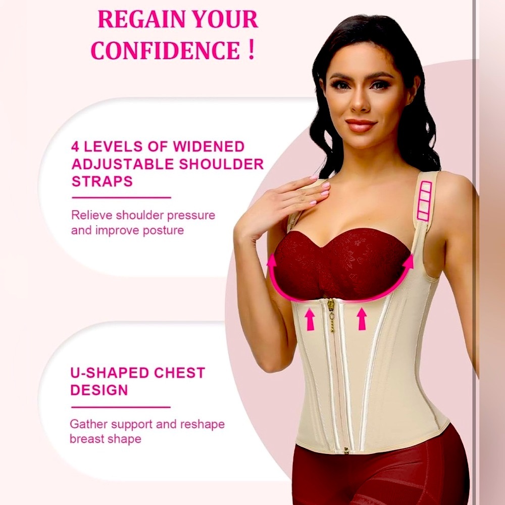 ❌SOLD OUT❌NEW [ShapeShe] Adjustable Body Shapers Girdle & Waist Trainer Womens M - Picture 2 of 16